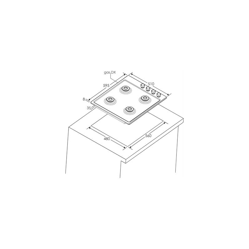 Placa Candy CHW6LBX